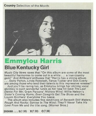 Harris, Emmylou / Blue Kentucky Girl / 1979