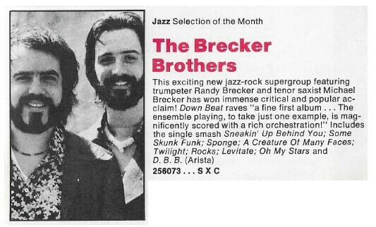 Brecker Brothers, The / The Brecker Brothers | Magazine Ad | October 1975