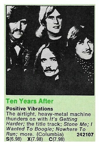 Ten Years After / Positive Vibrations | Magazine Ad | 1974