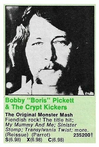 Pickett, Bobby (Boris) / The Original Monster Mash | Magazine Ad | 1974 | with The Crypt Kickers