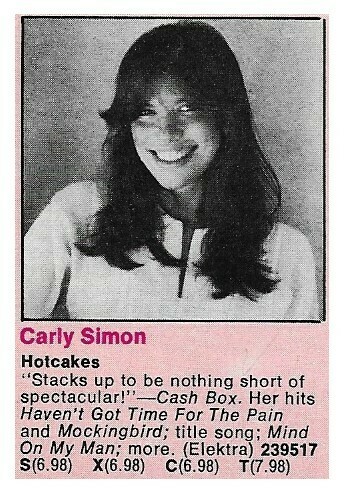Simon, Carly / Hotcakes | Magazine Ad | 1974