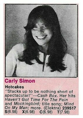 Simon, Carly / Hotcakes | Magazine Ad | 1974