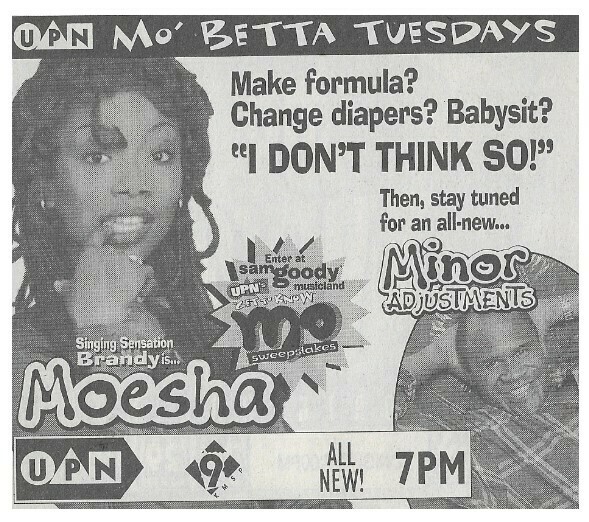Brandy (Norwood) / Moesha - I Don't Think So | Magazine Ad | May 1996