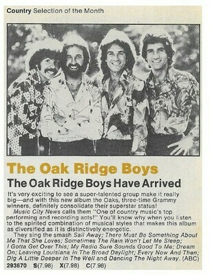 Oak Ridge Boys / Have Arrived | Magazine Ad | August 1979