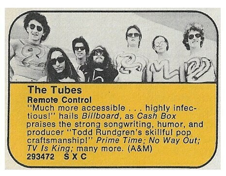 Tubes, The / Remote Control | Magazine Ad | August 1979