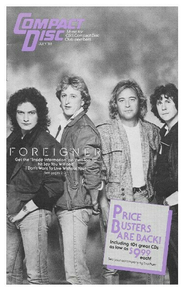 Compact Disc / Foreigner | July 1988
