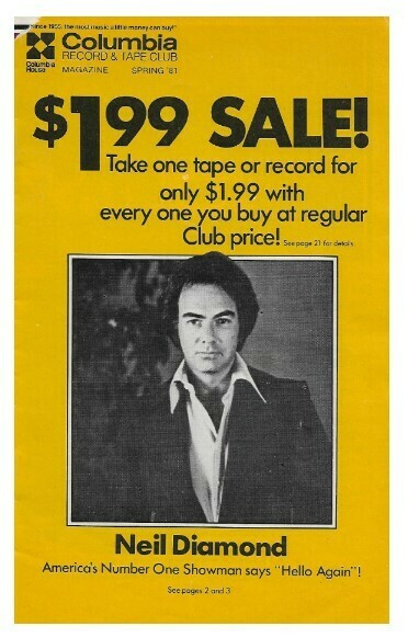 Columbia Record + Tape Club / Neil Diamond | Spring 1981
