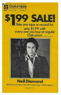 Columbia Record + Tape Club / Neil Diamond | Spring 1981