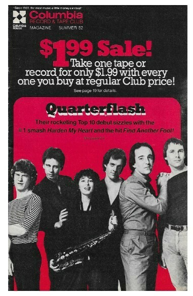 Columbia Record + Tape Club / Quarterflash | Summer 1982