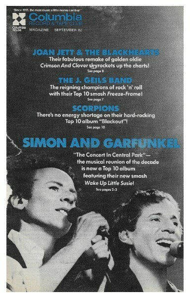 Columbia Record + Tape Club / Simon + Garfunkel | September 1982