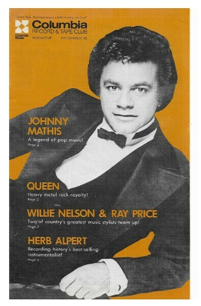 Columbia Record + Tape Club / Johnny Mathis | December 1980