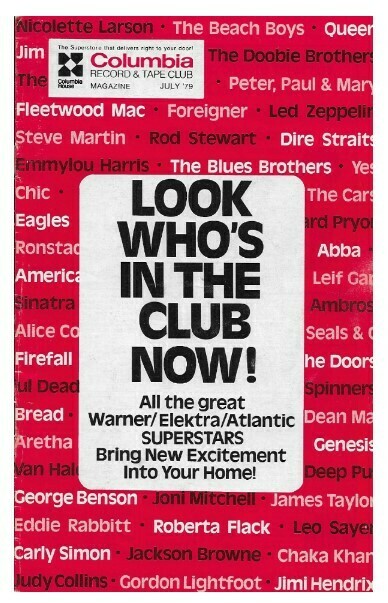 Columbia Record + Tape Club / Look Who's In the Club Now! | July 1979