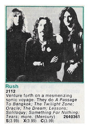 Rush / 2112 | Magazine Ad | April 1976