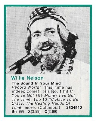 Nelson, Willie / The Sound In Your Mind | Magazine Ad | February 1976