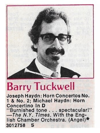 Tuckwell, Barry / Joseph Haydn: Horn Concertos | Magazine Ad | 1979