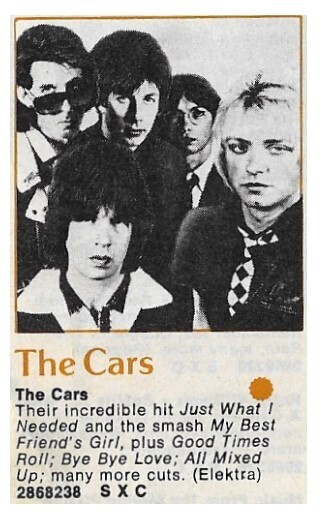 Cars, The / The Cars | Magazine Ad | June 1978