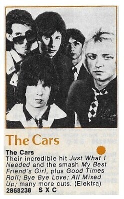 Cars, The / The Cars | Magazine Ad | June 1978