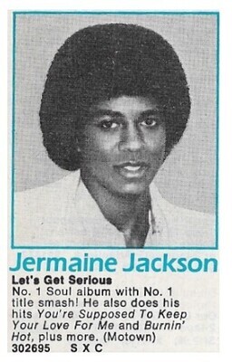 Jackson, Jermaine / Let&#39;s Get Serious | Magazine Ad | March 1980