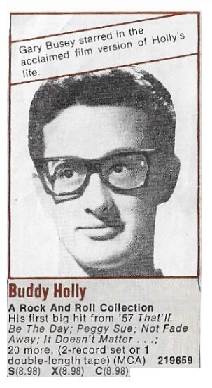 Holly, Buddy / A Rock and Roll Collection | Magazine Ad | 1978