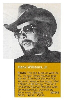 Williams, Hank (Jr.) / Rowdy | Magazine Ad | January 1981