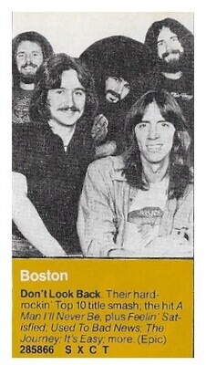 Boston / Don&#39;t Look Back | Magazine Ad | August 1978