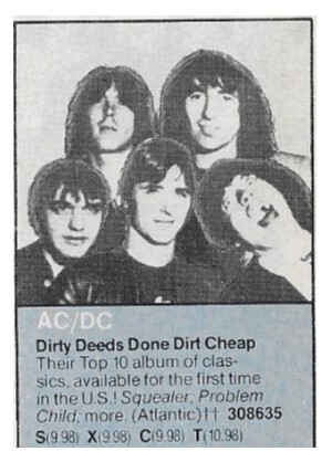 AC/DC / Dirty Deeds Done Dirt Cheap | Magazine Ad | 1981