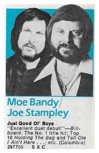 Bandy, Moe (+ Joe Stampley) / Just Good Ol&#39; Boys | Magazine Ad | 1979
