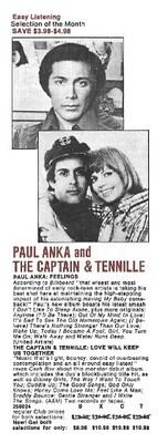 Anka, Paul / Feelings | Magazine Ad | Fall 1975 | with The Captain + Tennille