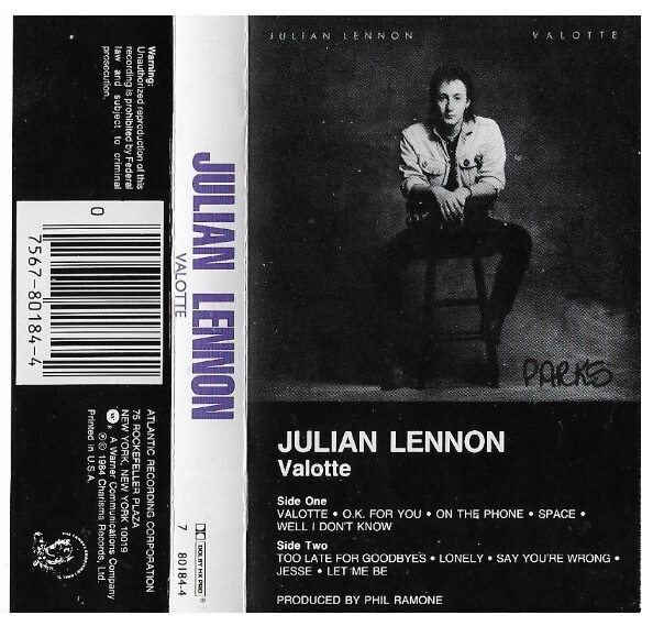 Lennon, Julian / Valotte | Atlantic 80184-4 | October 1984