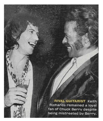 Berry, Chuck / Rival Guitarist | Magazine Photo | with Keith Richards