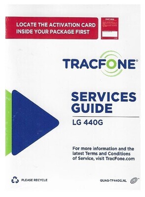 TracFone / Services Guide - LG 440G | User Guide