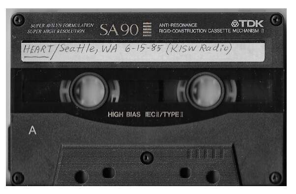 Heart / Seattle, WA (KISW Radio) - June 15, 1985 | Live Cassette