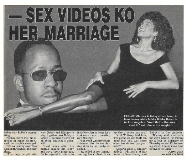 Houston, Whitney / Sex Videos KO Her Marriage | Magazine Article | June 1998