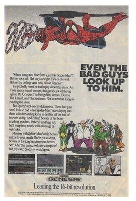 Sega Genesis / Even the Bad Guys Look Up to Him / 1991