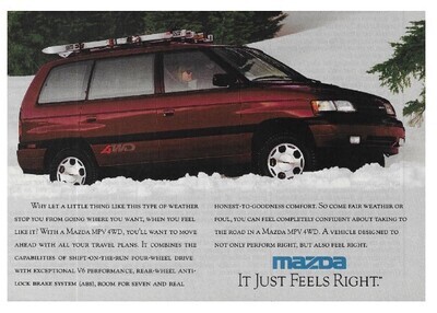 Mazda / MPV 4WD | Magazine Ad | February 1990