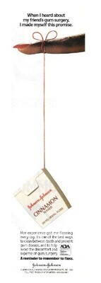 Johnson + Johnson / Cinnamon Waxed Dental Floss (1990)