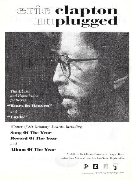 Clapton, Eric / Unplugged | Magazine Ad | 1993