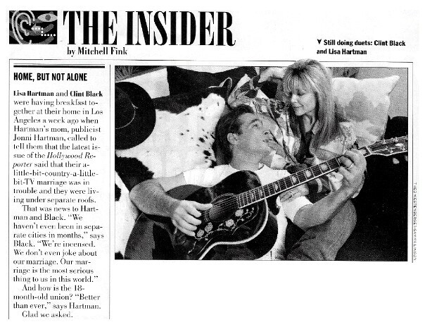 Black, Clint--Lisa Hartman / Home, But Not Alone / 1993