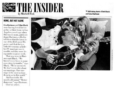 Black, Clint--Lisa Hartman / Home, But Not Alone / 1993