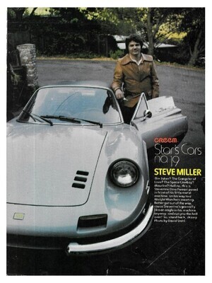 Miller, Steve / Creem Star's Cars No. 19 | Magazine Photo | September 1976