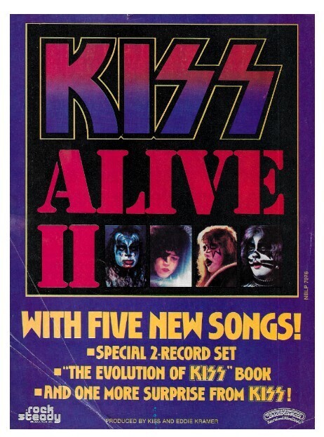 Kiss / Alive II | Magazine Ad | 1977