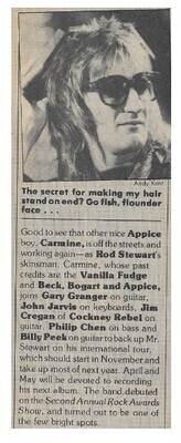 Stewart, Rod / The Secret for Making My Hair Stand On End? | Magazine Article | December 1976