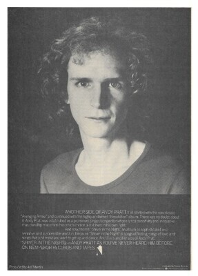 Pratt, Andy / Shiver in the Night | Magazine Ad | 1977