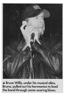 Willis, Bruce / On Stage in Los Angeles (China Club) | Magazine Photo | February 1990