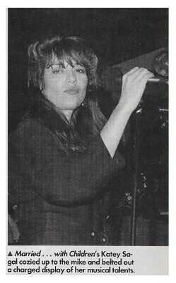 Sagal, Katey / On Stage in Los Angeles (China Club) | Magazine Photo | February 1990