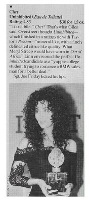 Cher / Uninhibited (Perfume) | Magazine Review | February 1990