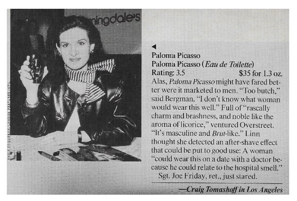 Picasso, Paloma / Paloma Picasso (Perfume) / 1990