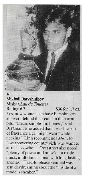 Baryshnikov, Mikhail / Misha (Perfume) / 1990