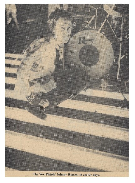 Sex Pistols / Johnny Rotten, in Earlier Days | Magazine Photo | June 1977