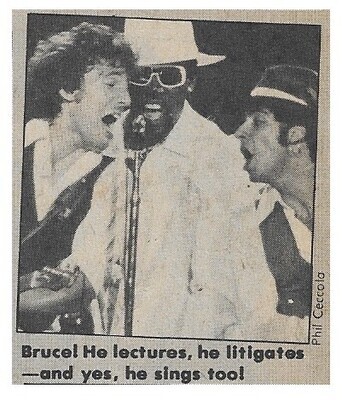Springsteen, Bruce / He Lectures, He Litigates, and Yes, He Sings Too! | Magazine Photo | March 1977